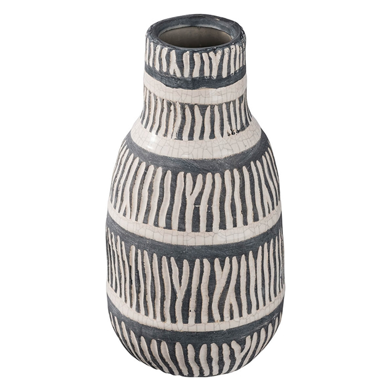 Ваза Kamaria Vase M Серый Белый Ваза Kamaria Vase M Серый Белый в Барнауле | Loft Concept