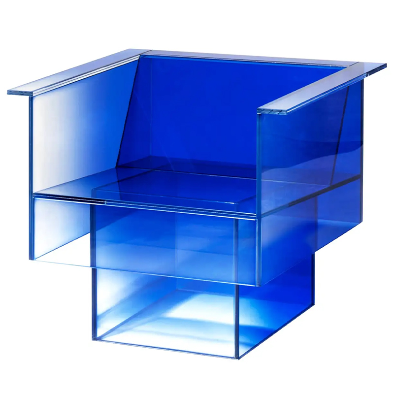 Дизайнерское Кресло Null Blue Glass Clear Armchair by Studio Buzao Прозрачный Синий Сапфирово-синий Дизайнерское Кресло Null Blue Glass Clear Armchair by Studio Buzao Прозрачный Синий Сапфирово-синий в Барнауле | Loft Concept
