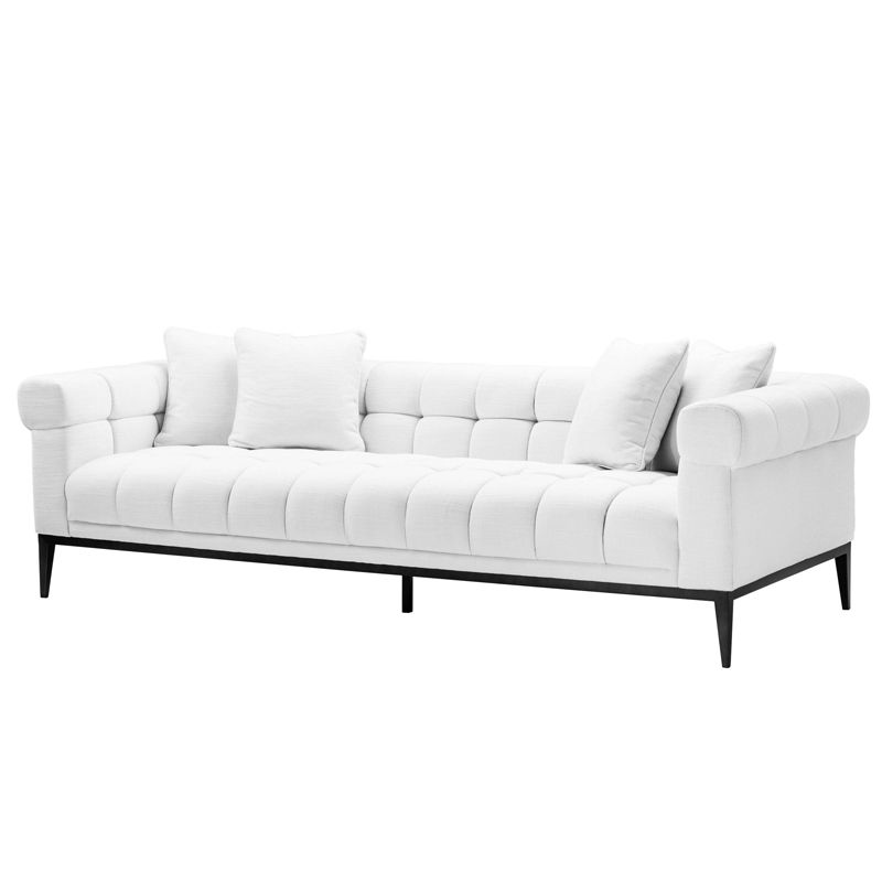 Диван Eichholtz Sofa Aurelio white Белый Черный Диван Eichholtz Sofa Aurelio white Белый Черный в Барнауле | Loft Concept