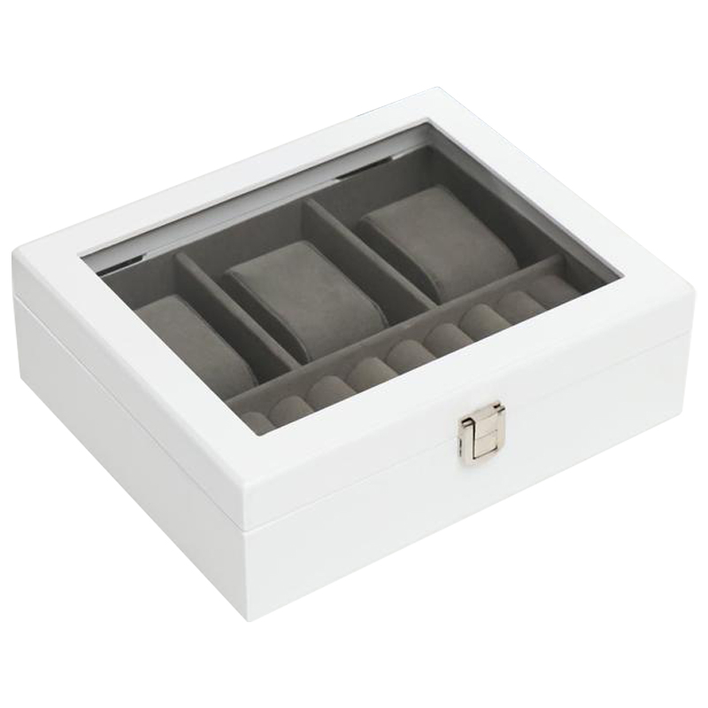 Шкатулка для часов Arianwen Watch Box Белый Серый Шкатулка для часов Arianwen Watch Box Белый Серый в Барнауле | Loft Concept