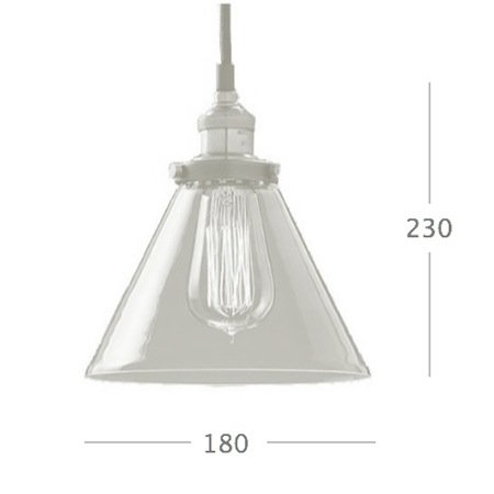 Подвесной светильник Loft Clear Glass Wide Cloche Подвесной светильник Loft Clear Glass Wide Cloche в Барнауле