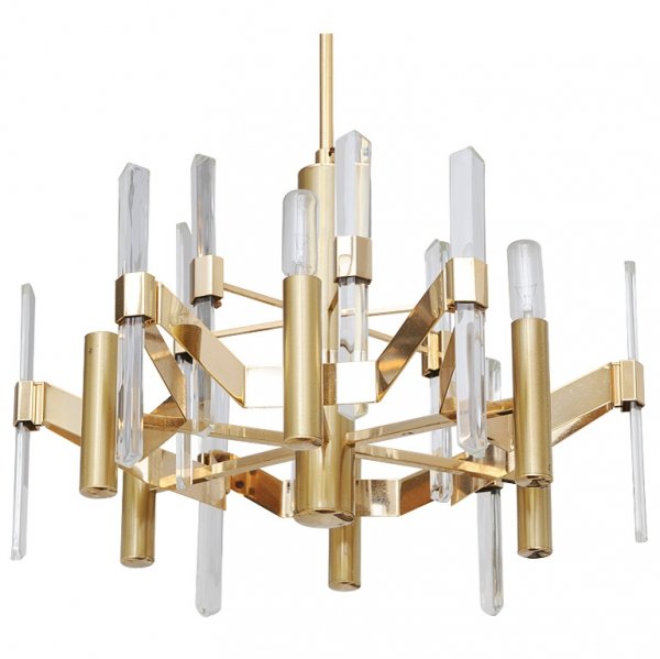 Люстра Gaetano Sciolari Chandelier Хром Золотой Черный Люстра Gaetano Sciolari Chandelier Хром Золотой Черный в Барнауле | Loft Concept