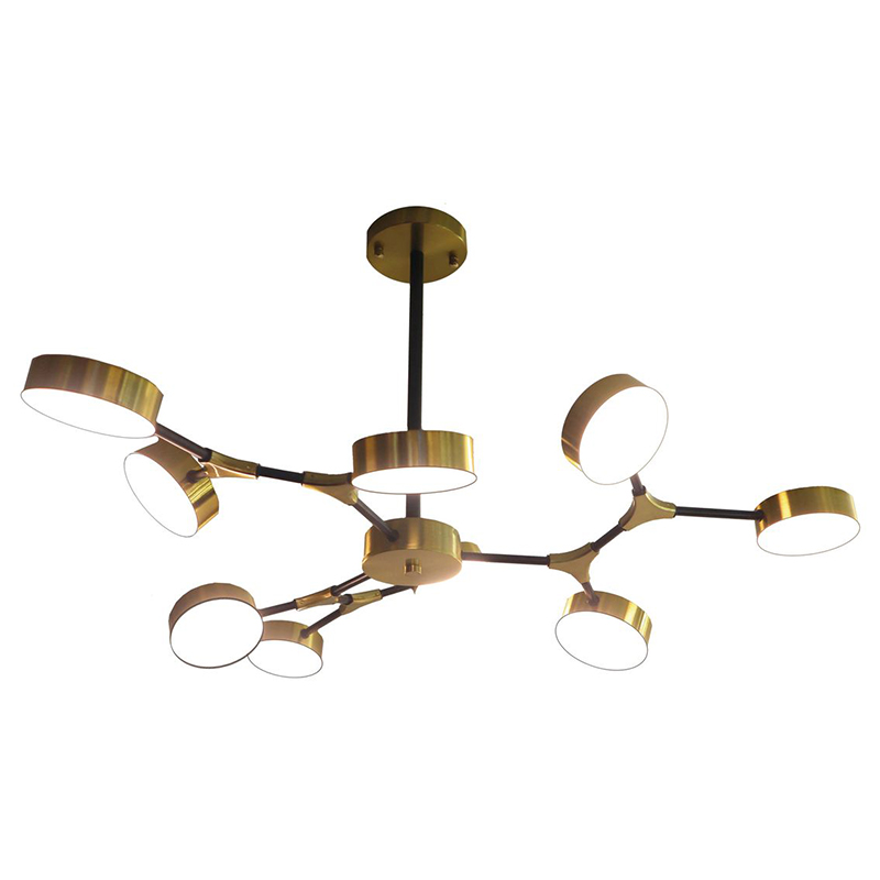Люстра Maelys Chandelier 9 Золотой Белый Люстра Maelys Chandelier 9 Золотой Белый в Барнауле | Loft Concept