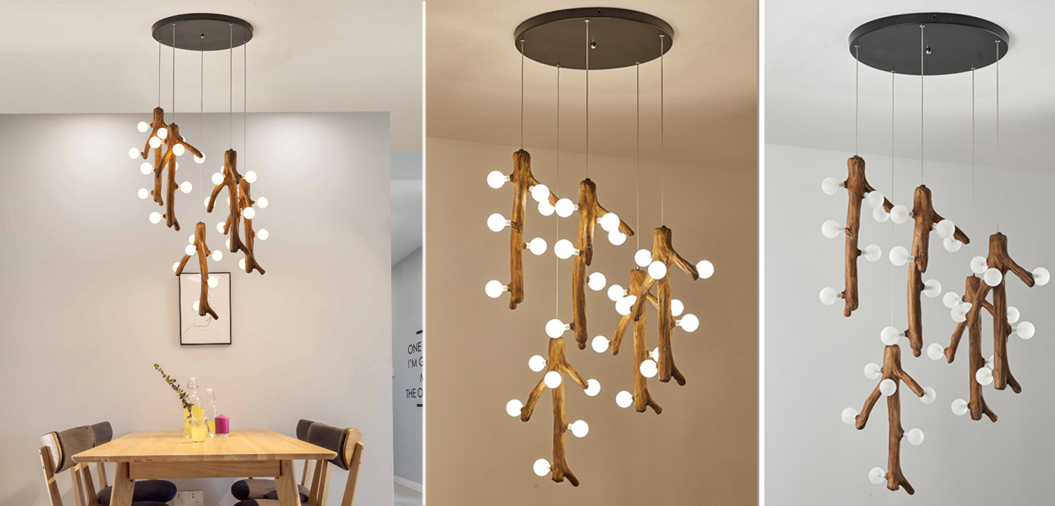 Люстра Tree branch Circle Chandelier - фото №1