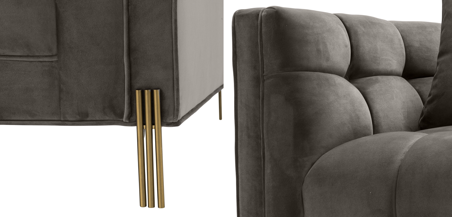 Кресло Eichholtz Chair Sienna grey - фото №1