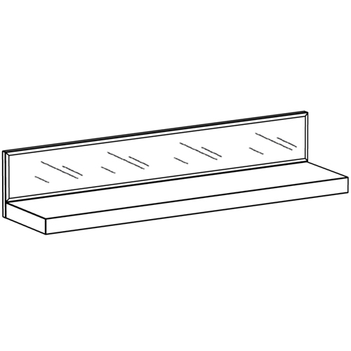 Полка с зеркальным декором Arden Mirror Shelf Полка с зеркальным декором Arden Mirror Shelf в Барнауле