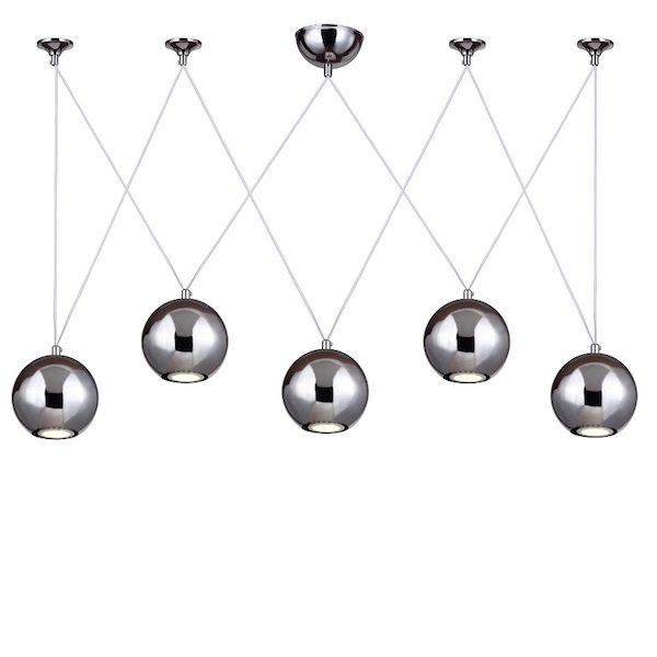 Подвесной светильник Multisphere Pendant Silver 5 Подвесной светильник Multisphere Pendant Silver 5 в Барнауле | Loft Concept