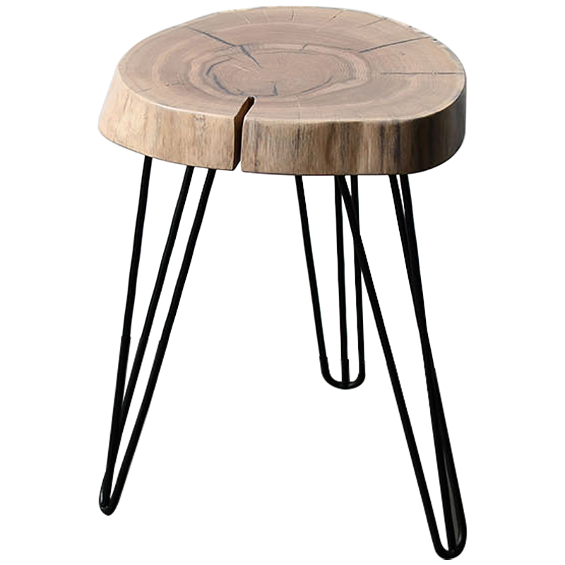 Приставной стол Aariz Industrial Metal Rust Side Table Древесина Черный Приставной стол Aariz Industrial Metal Rust Side Table Древесина Черный в Барнауле | Loft Concept
