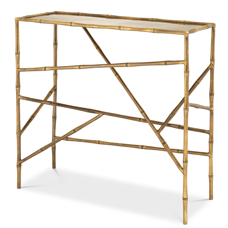 Консоль Eichholtz Console Table Wailea Винтажная латунь Консоль Eichholtz Console Table Wailea Винтажная латунь в Барнауле | Loft Concept