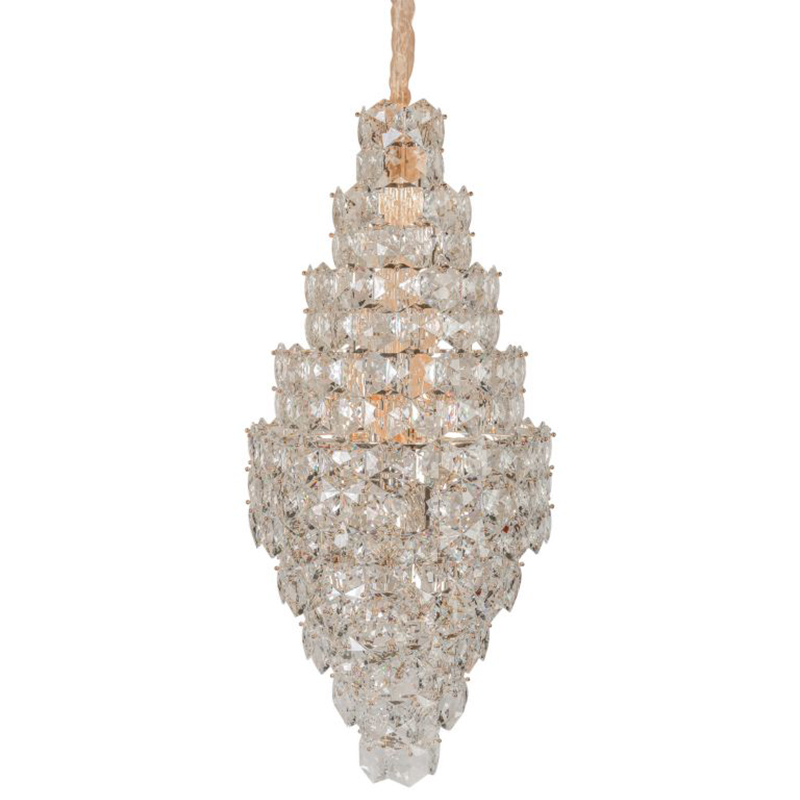 Люстра Tiers Crystal Light Chandelier 65 Золотой Прозрачное Стекло Люстра Tiers Crystal Light Chandelier 65 Золотой Прозрачное Стекло в Барнауле | Loft Concept