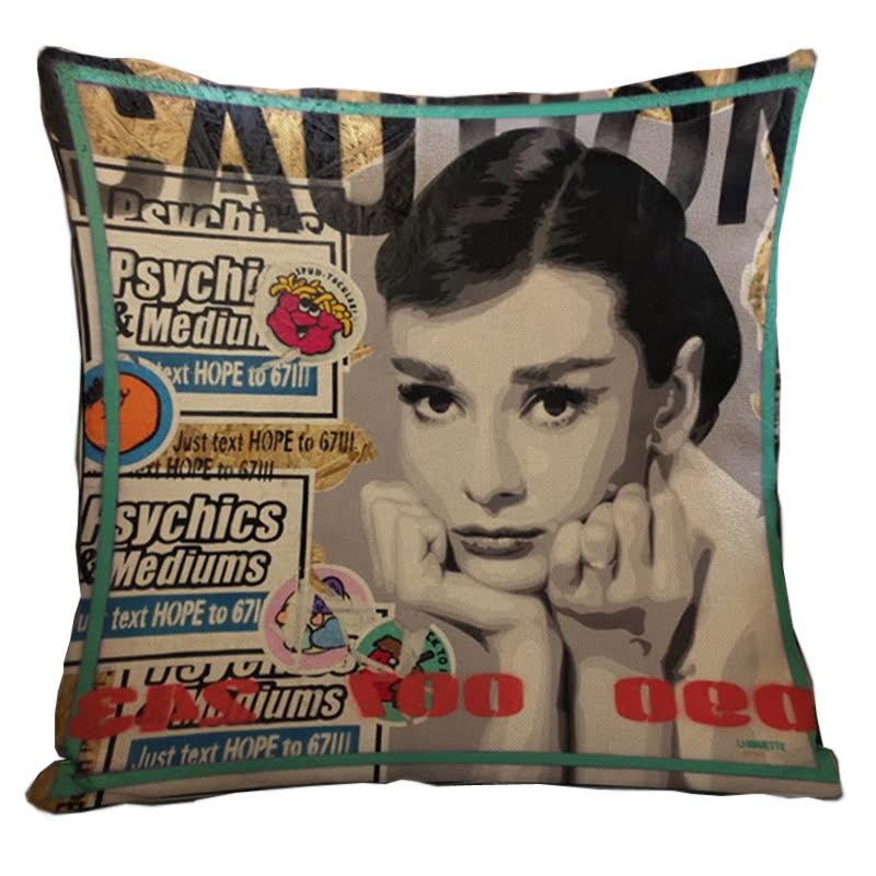 Декоративная подушка Audrey Hepburn #5 Мульти в Барнауле | Loft Concept 