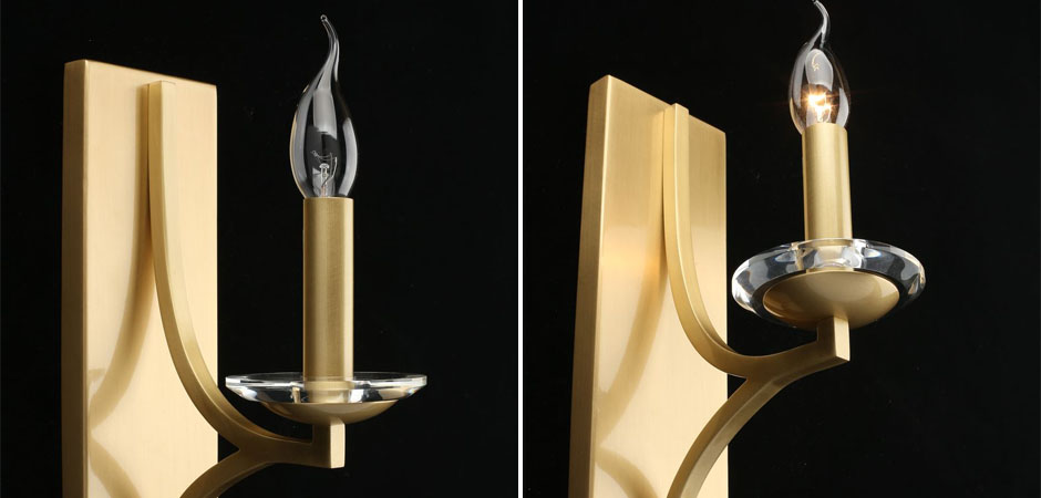 Бра Ancient Sophistication Brass с Хрустальным декором Бра Ancient Sophistication Brass с Хрустальным декором - Loft-Concept в Барнауле