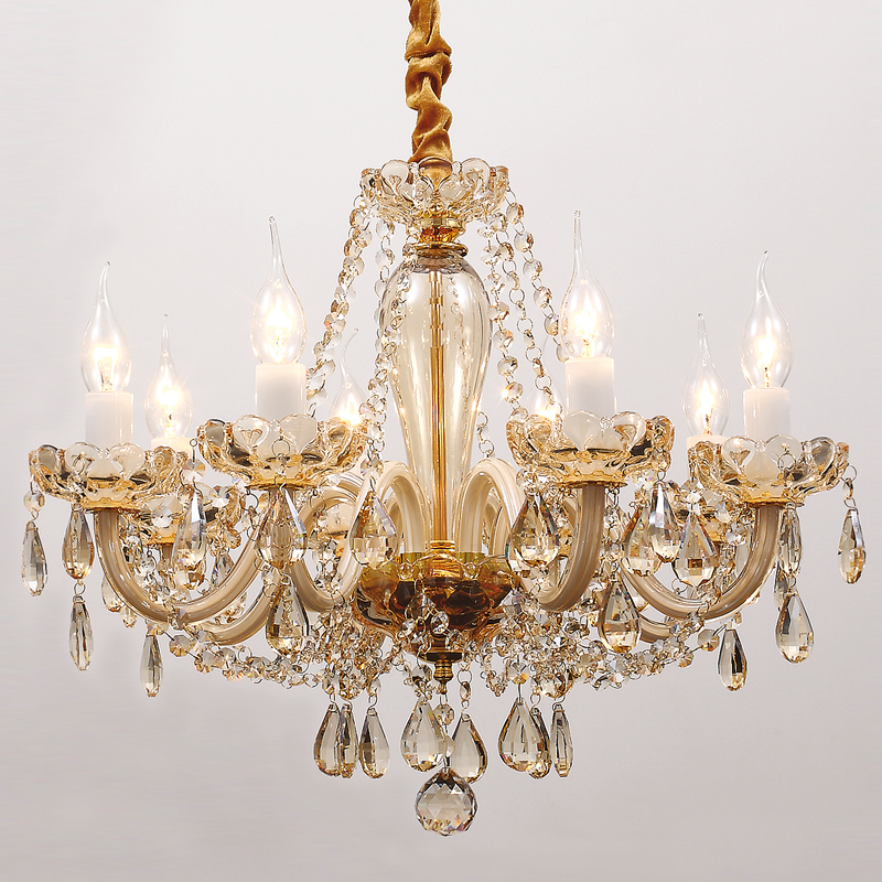 Люстра Marcelon Chandelier 57 Золотой Шампань Глянцевое золото в Барнауле | Loft Concept 