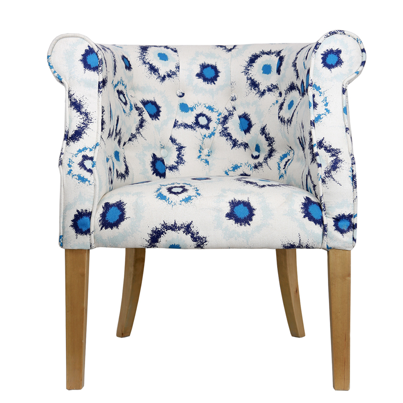 Кресло Laurette Armchair Синий Голубой Кресло Laurette Armchair Синий Голубой в Барнауле | Loft Concept