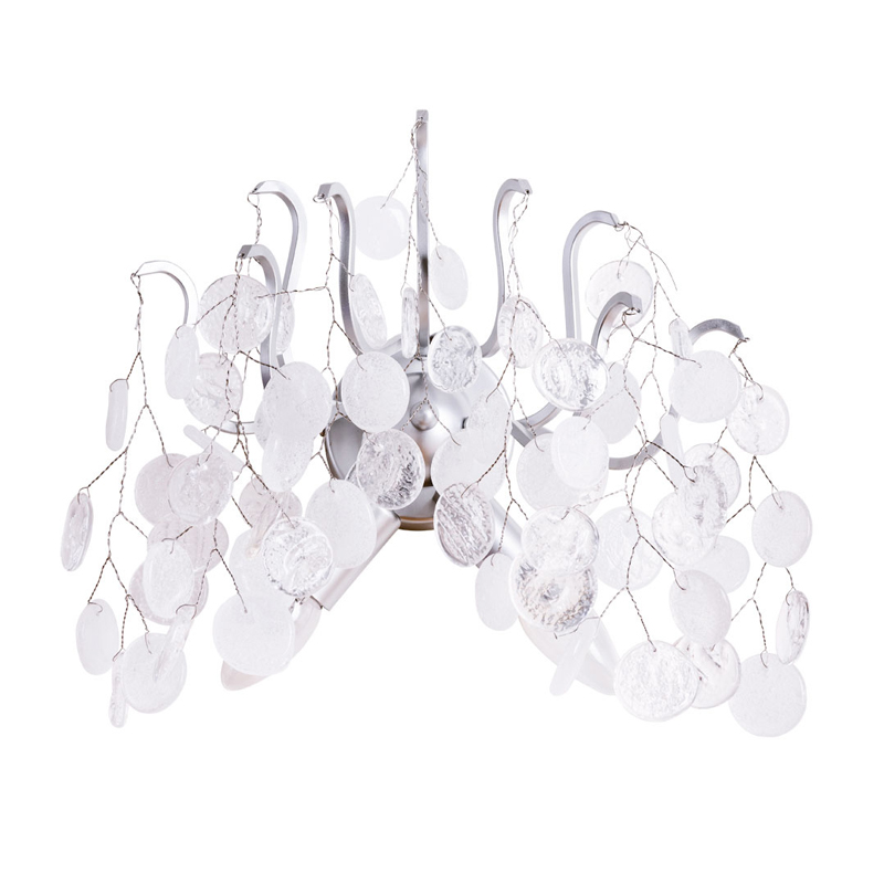 Бра FAIRYTREE Wall Lamp Silver Серебряный Прозрачное Стекло Бра FAIRYTREE Wall Lamp Silver Серебряный Прозрачное Стекло в Барнауле | Loft Concept