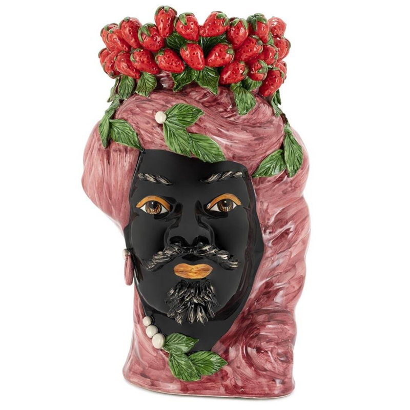 Ваза VASE STRAWBERRIES HEAD MAN BIG Red Бургундский красный Ваза VASE STRAWBERRIES HEAD MAN BIG Red Бургундский красный в Барнауле | Loft Concept