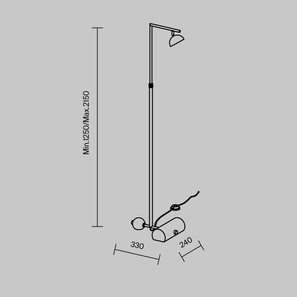 Напольный светильник Pikant 3000К 13Вт в Барнауле
