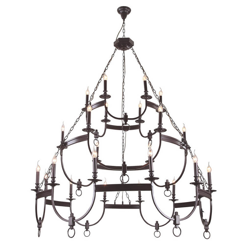 Люстра Claudette Chandelier 24 Коричневый Люстра Claudette Chandelier 24 Коричневый в Барнауле | Loft Concept