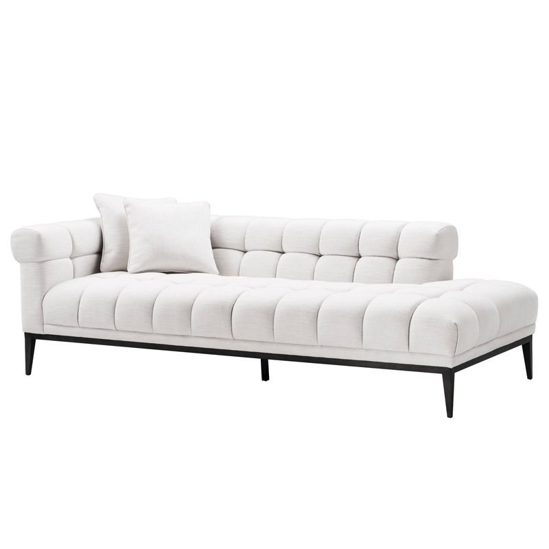 Кушетка Eichholtz Lounge Sofa Aurelio Left Белый Черный Кушетка Eichholtz Lounge Sofa Aurelio Left Белый Черный в Барнауле | Loft Concept