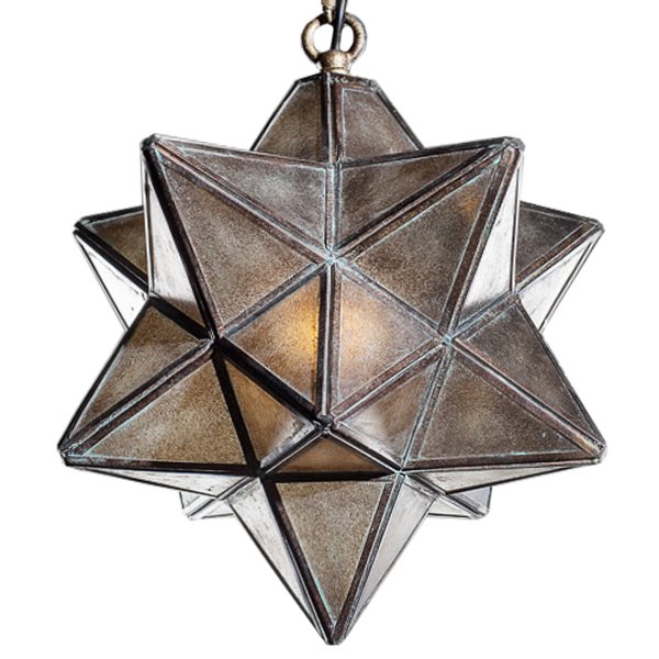 Подвесной светильник Star frosted glass Металлик винтаж Подвесной светильник Star frosted glass Металлик винтаж в Барнауле | Loft Concept