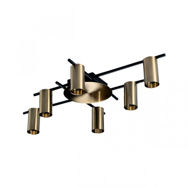 Потолочный светильник Aigle Ceiling Light 6 Латунь Латунь Черный Потолочный светильник Aigle Ceiling Light 6 Латунь Латунь Черный в Барнауле | Loft Concept
