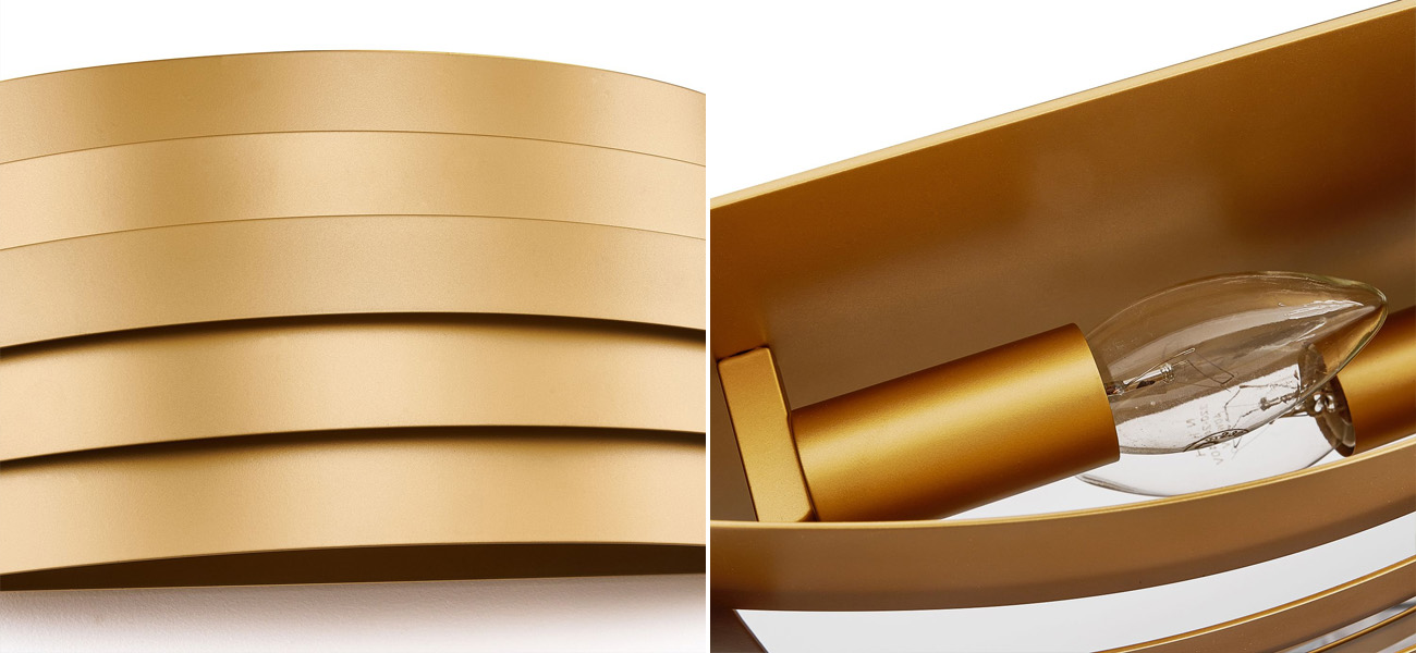 Бра цвета матового золота Monolith - фото №1