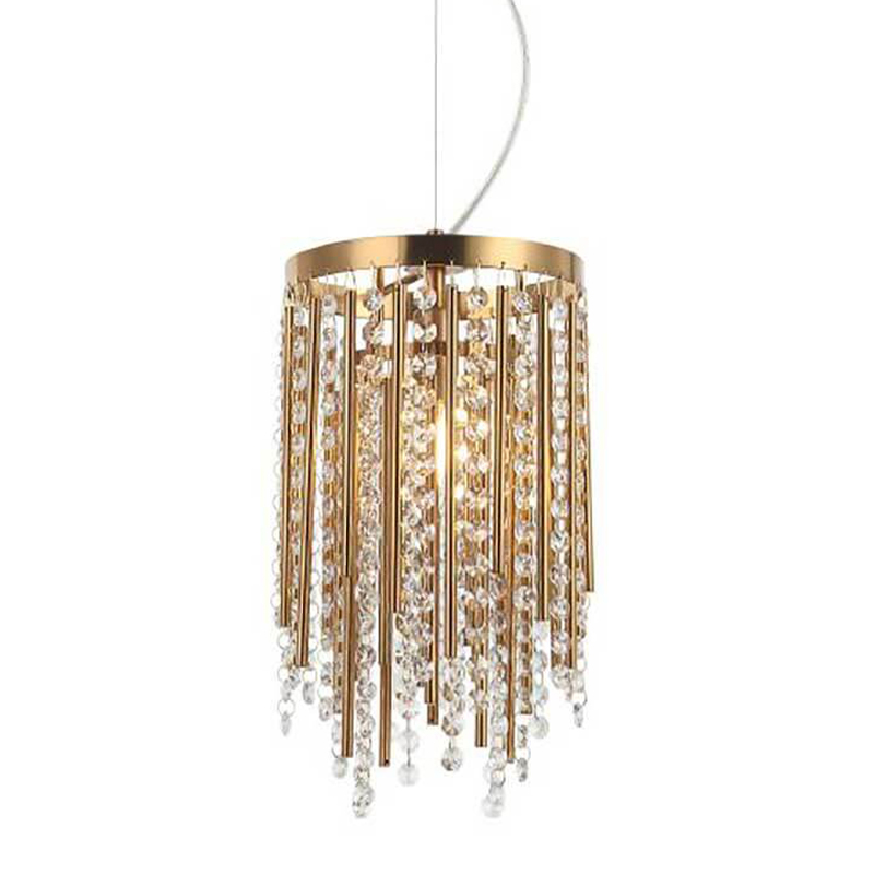 Подвесной светильник Crystal Wind Chimes Bronze Hanging Lamp Бронза Прозрачный Подвесной светильник Crystal Wind Chimes Bronze Hanging Lamp Бронза Прозрачный в Барнауле | Loft Concept