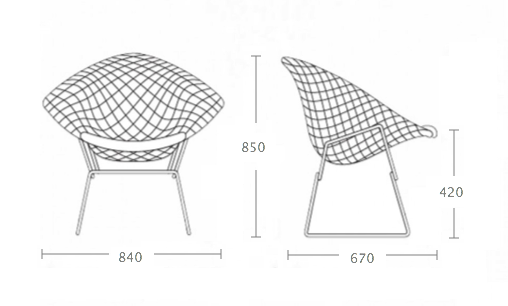 Кресло Bertoia Diamond Chair Кресло Bertoia Diamond Chair в Барнауле