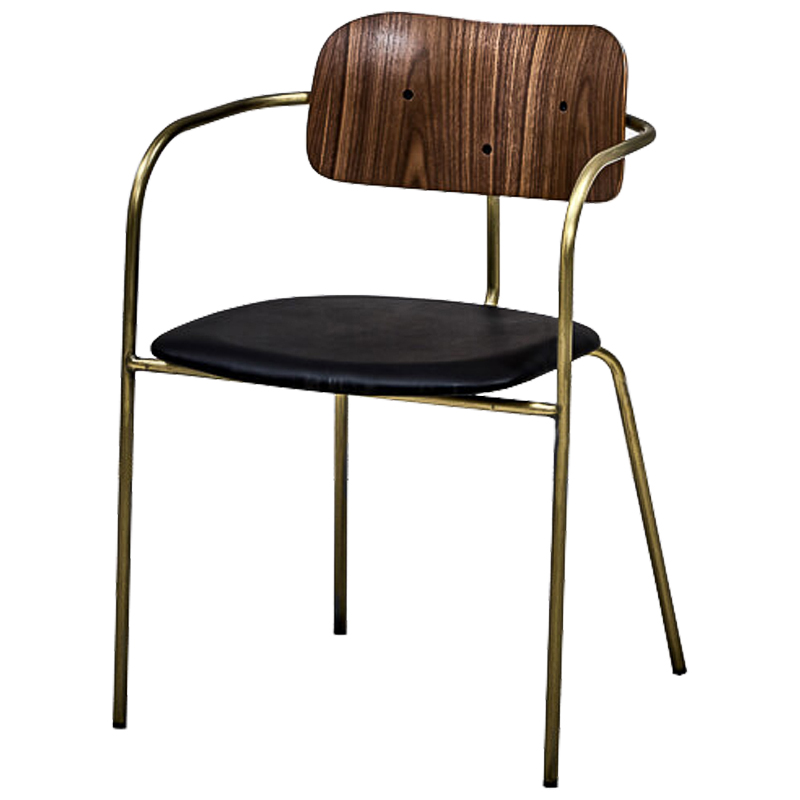 Стул Pilar Loft Stool black Черный Коричневый Бронза Стул Pilar Loft Stool black Черный Коричневый Бронза в Барнауле | Loft Concept