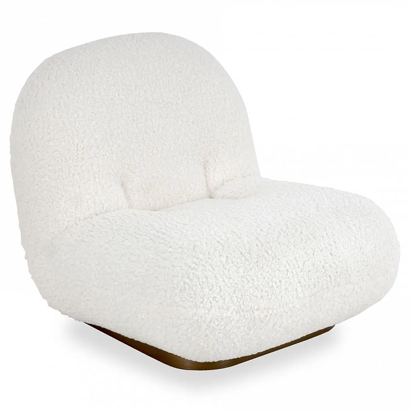 Кресло Herbie White Armchair Белый Золотой Кресло Herbie White Armchair Белый Золотой в Барнауле | Loft Concept