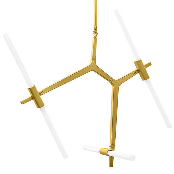 Люстра Агнес Chandelier Gold 6 Золотой Белый Люстра Агнес Chandelier Gold 6 Золотой Белый в Барнауле | Loft Concept