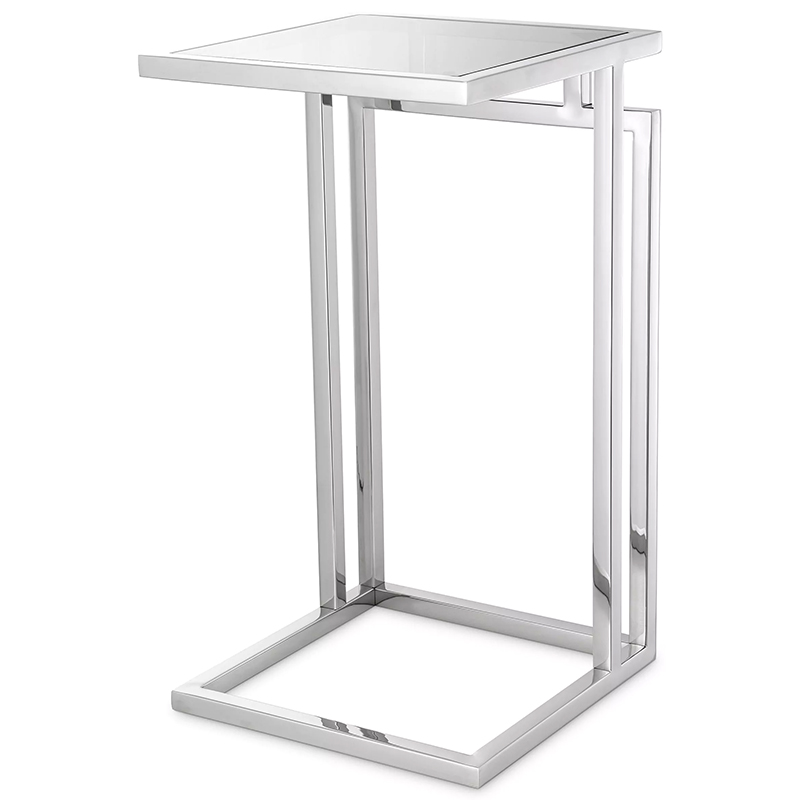 Приставной стол Eichholtz Side Table Marcus Chrome Стекло Смок Хром Приставной стол Eichholtz Side Table Marcus Chrome Стекло Смок Хром в Барнауле | Loft Concept