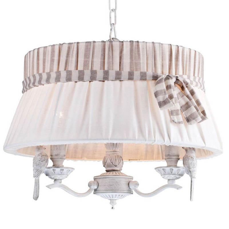 Люстра Refined Provence Chandelier round Белый Бежевый Люстра Refined Provence Chandelier round Белый Бежевый в Барнауле | Loft Concept