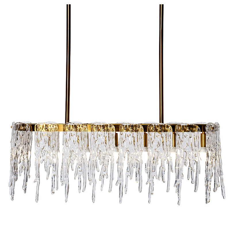 Люстра Cold Heart Line Gold Chandelier Золотой Люстра Cold Heart Line Gold Chandelier Золотой в Барнауле | Loft Concept