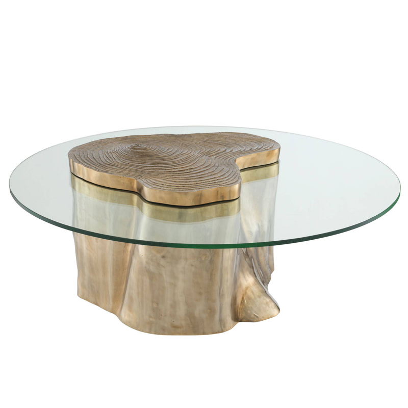 Кофейный стол Eichholtz Coffee Table Urban Латунь Прозрачный Кофейный стол Eichholtz Coffee Table Urban Латунь Прозрачный в Барнауле | Loft Concept