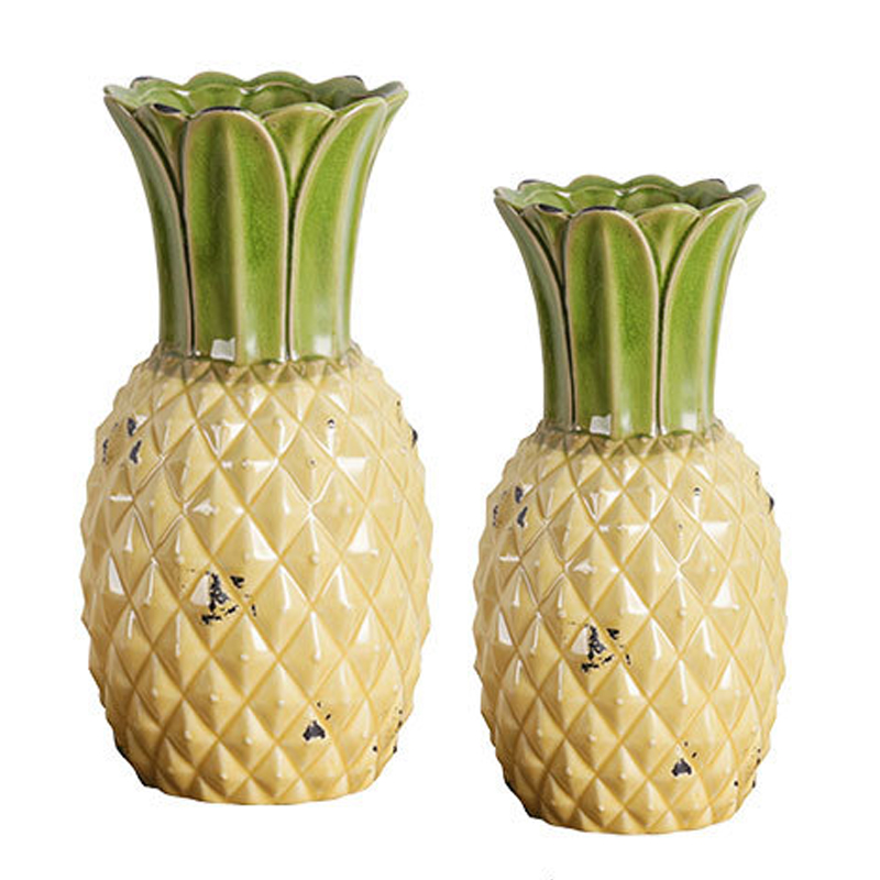 Ваза Pineapple Vase Желтый Зеленый шалфей Ваза Pineapple Vase Желтый Зеленый шалфей в Барнауле | Loft Concept