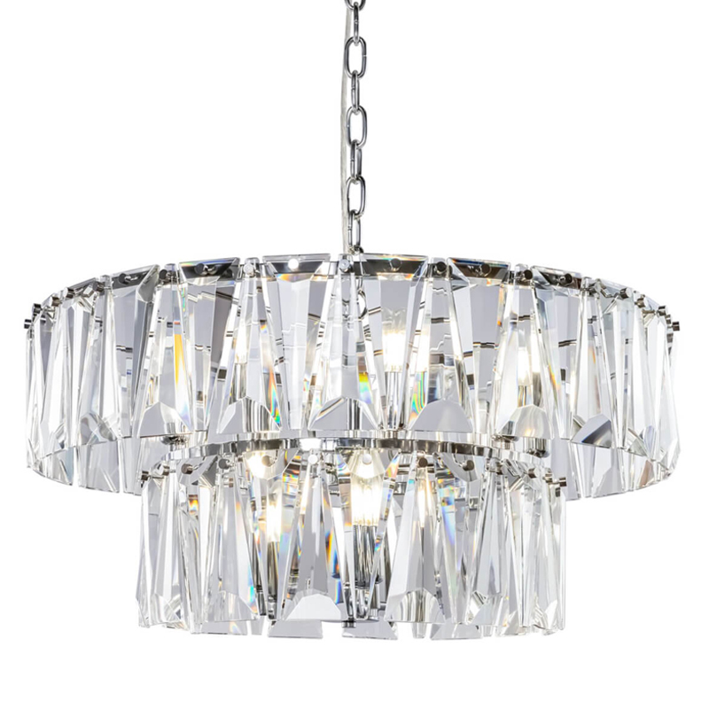 Люстра Ruby Crystal Chandelier Chrome 68 Хром Прозрачный Люстра Ruby Crystal Chandelier Chrome 68 Хром Прозрачный в Барнауле | Loft Concept
