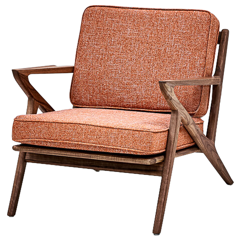 Кресло Raamsdonk Chair Коричневый Коралловый Кресло Raamsdonk Chair Коричневый Коралловый в Барнауле | Loft Concept