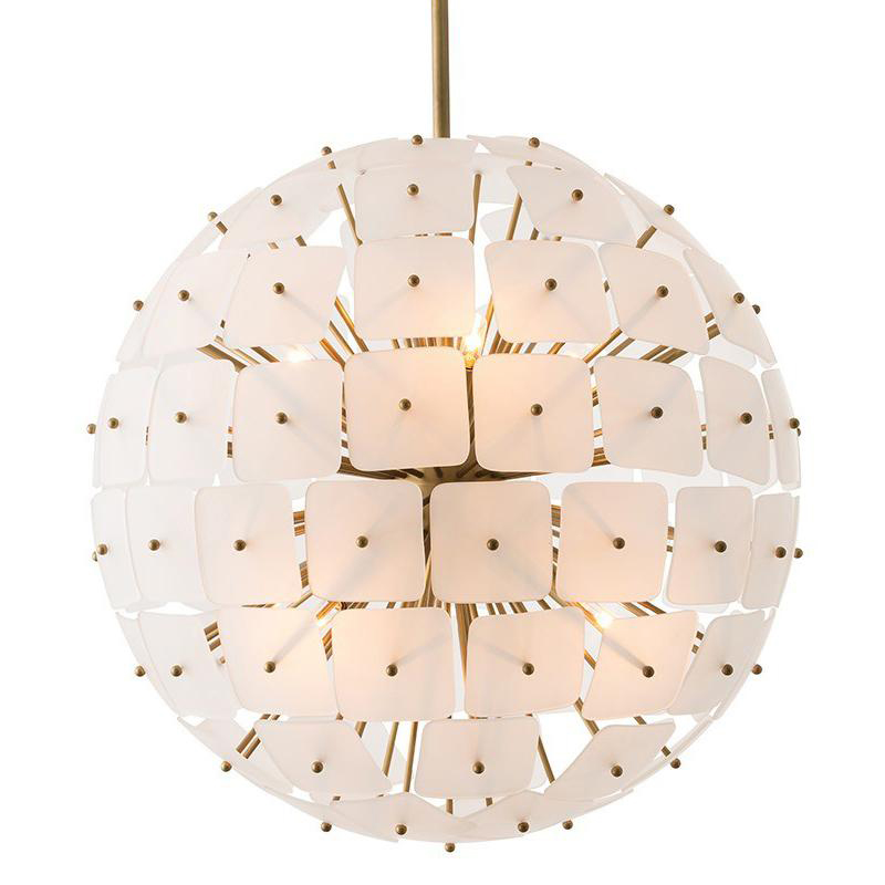 Люстра Sputnik Square Matt Chandelier Золотой в Барнауле | Loft Concept 