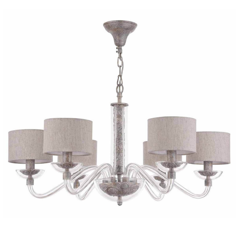 Люстра Sabella Light Chandelier 6 lamp Серый Люстра Sabella Light Chandelier 6 lamp Серый в Барнауле | Loft Concept