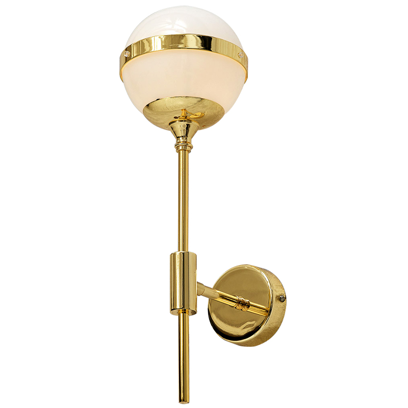 Бра Peggy Futura Gold Wall Lamp Золотой Белый в Барнауле | Loft Concept 