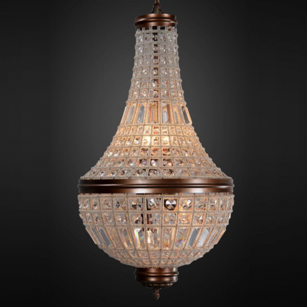 Люстра RH 19th c. Casbah Crystal Pendant Tall 45 Темная бронза винтаж Люстра RH 19th c. Casbah Crystal Pendant Tall 45 Темная бронза винтаж в Барнауле | Loft Concept