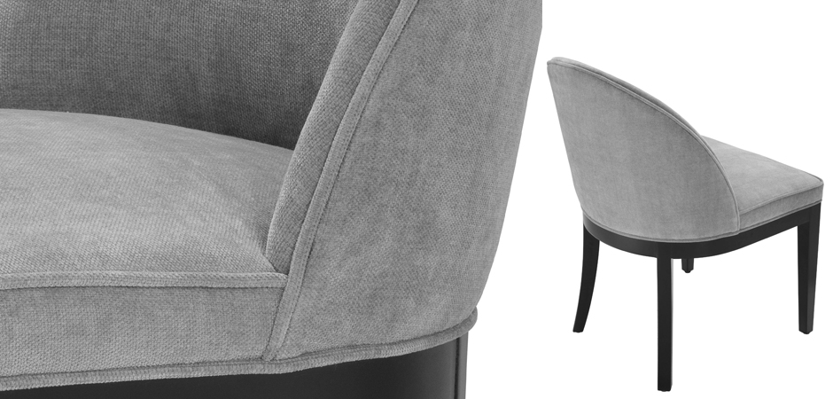 Стул Eichholtz Dining Chair Fallon grey - фото №1