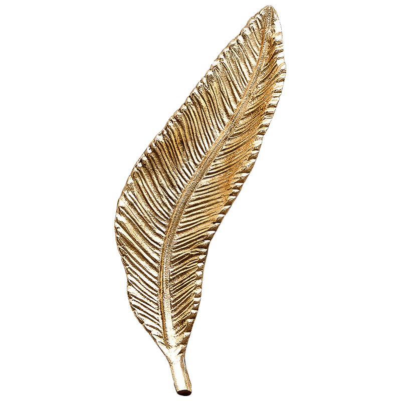 Аксессуар Gold Oblong Leaf Золотой Аксессуар Gold Oblong Leaf Золотой в Барнауле | Loft Concept
