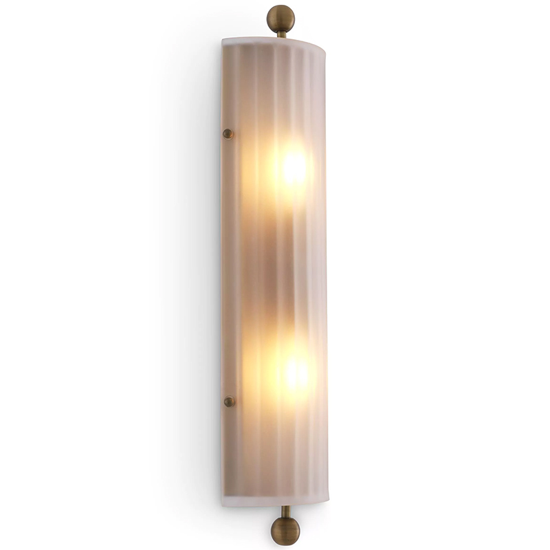Бра Eichholtz Wall Lamp Juno Белое матовое стекло Латунь Бра Eichholtz Wall Lamp Juno Белое матовое стекло Латунь в Барнауле | Loft Concept