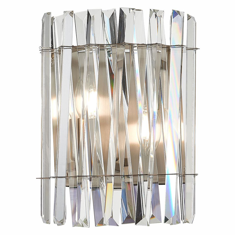 Бра Kaeden Glass Wall Lamp Прозрачный Никель Бра Kaeden Glass Wall Lamp Прозрачный Никель в Барнауле | Loft Concept