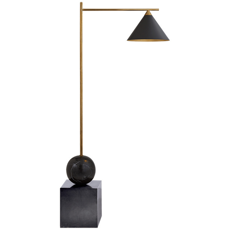 Торшер CLEO FLOOR LAMP Black Черный Латунь Торшер CLEO FLOOR LAMP Black Черный Латунь в Барнауле | Loft Concept