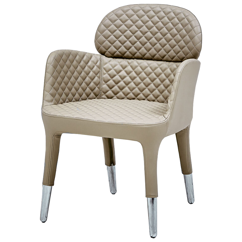 Кресло Ansbach Chair Бежевый Хром Кресло Ansbach Chair Бежевый Хром в Барнауле | Loft Concept