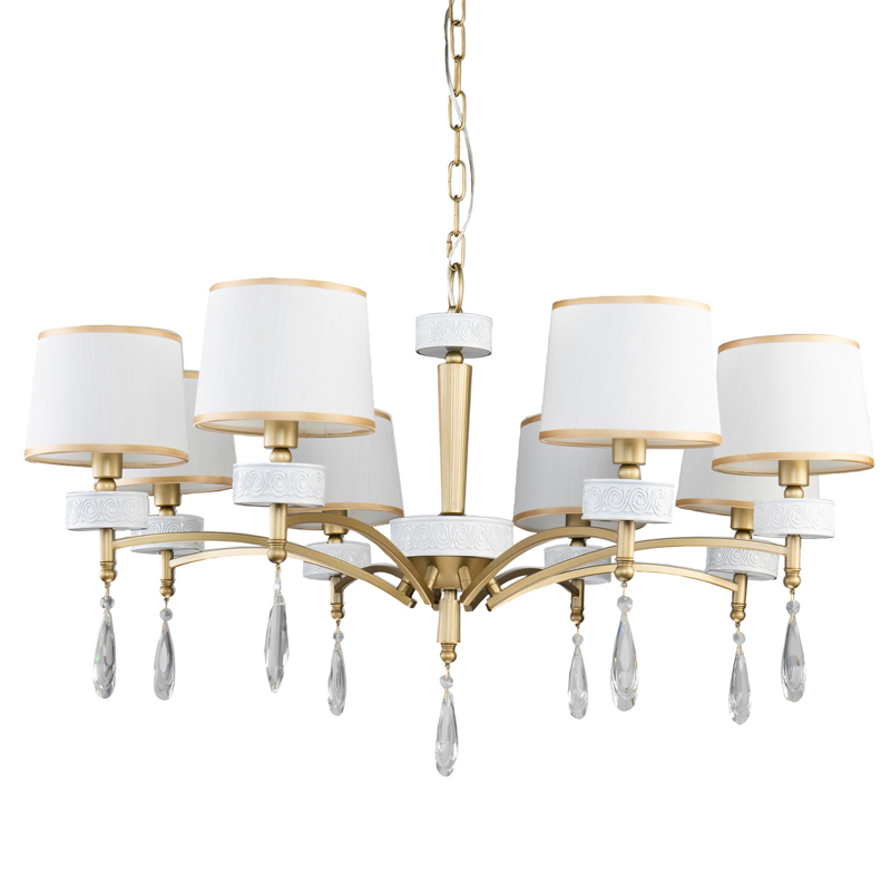 Люстра Dayodore Chandelier 86 Золотой Белый Прозрачный Люстра Dayodore Chandelier 86 Золотой Белый Прозрачный в Барнауле | Loft Concept