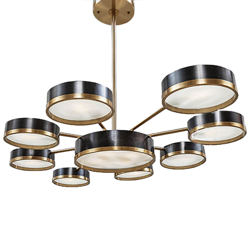 Люстра Ethelind Chandeliers Черный Латунь Белый Люстра Ethelind Chandeliers Черный Латунь Белый в Барнауле | Loft Concept